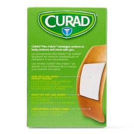 Curad Medline CURAD Flex-Fabric Adhesive Bandages, X-Large 2x4, 50 Count