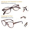 OuShiun Round Reading Glasses for Women Men（+3.0）