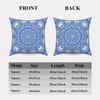 ggaimwf Moroccan Cushion Covers, Blue, 40 x 40 cm, Boho