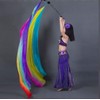 KIKIGOAL 2pcs 2.5x0.9M/98.43"x35.43" Multi-Color Dance Silk Veil Poi (2.5x0.9M/98.43"x35.43", Gradual