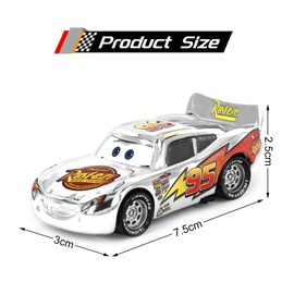 Car Toy, Toy Car for Children, Children's Toy Car, Silver Racing Car, Metal Alloy Model Car as Birthday, Christmas Gift for Boys