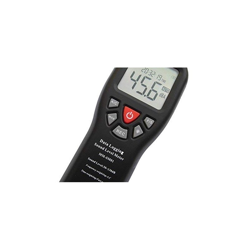 Digital Sound Level Decibel Meter 30-130dB Pressure Tester USB Auto