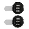 2pcs 3-Digit Zinc Alloy Mechanical Password Lock for Cabinet Wardrobe