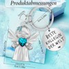 YnewL Best Colleague Keyring Guardian Angel Lucky Charm Matte with