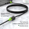 Weetcoocm Ethernet Extension Cable 1.5ft, Network Cat6a Extension Patch Cable