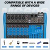 BEKBOES Professional Audio Mixer, 6 Channel, Input 48V Phantom Power