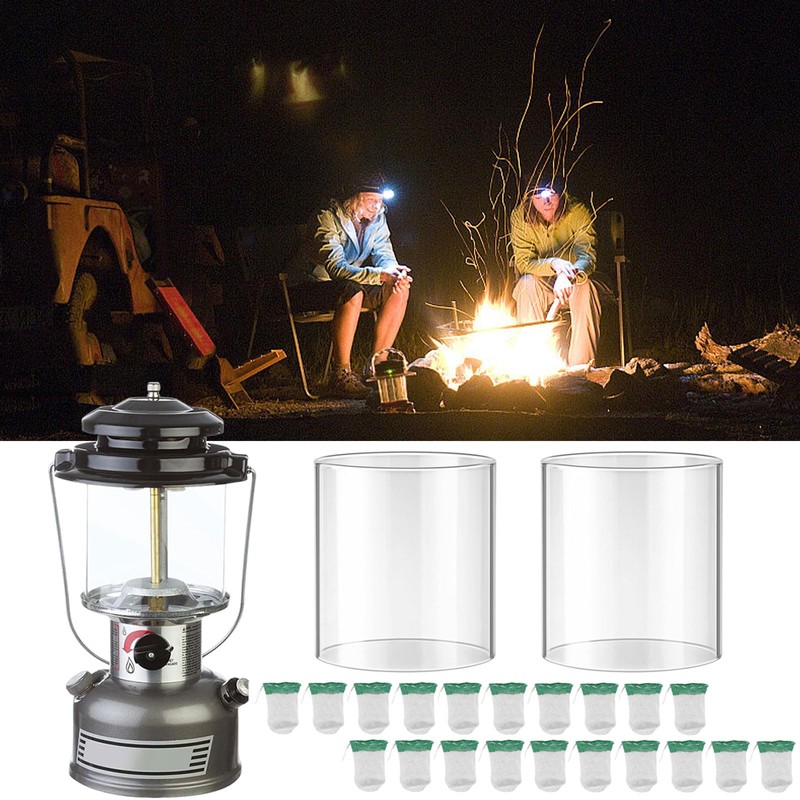 GXFCCYXT 20-Pack String Tie Lantern Mantles with 2 Pcs Lantern