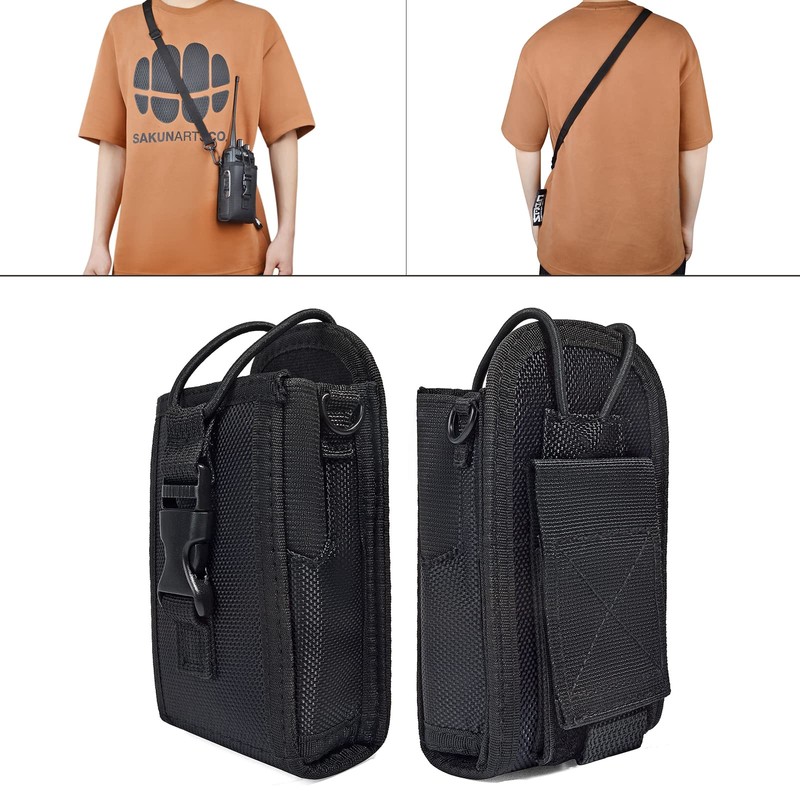 TWAYRDIO Nylon Case for Walkie Talkies with Strap for Specific