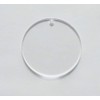 15 Pieces Clear Blank Acrylic Keyrings with Round Circle Acrylic
