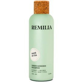 Remilia Hair Shampoo natural con aceite de romero, aguacate y té verde para cabello dañado y seco, 300 ml. Fortalece el cuero cabelludo, agrega volumen y nutre el cabello
