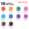 Shuttle Art Wet Erase Markers, 10 Colours Fine Tip Whiteboard