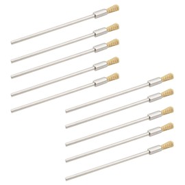 Ruiwaer 10pcs Polishing Wheel Sanding Rust Removal 3mm Mini Copper Wire Brush 10cm Extended Stainless Steel Wire Wheel Cleaning Rotary Tool