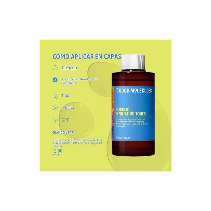 Good Molecules Glycolic Exfoliating Toner 120ml/4oz - Facial Toner and