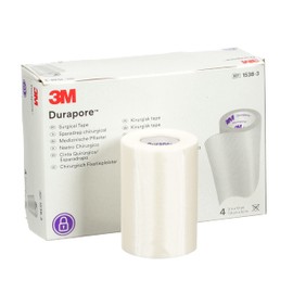 3M™ Durapore™ Surgical Tape 1538-3, 3 inch x 10 yard (7,5cm x 9,1m), 4 Rolls/Box