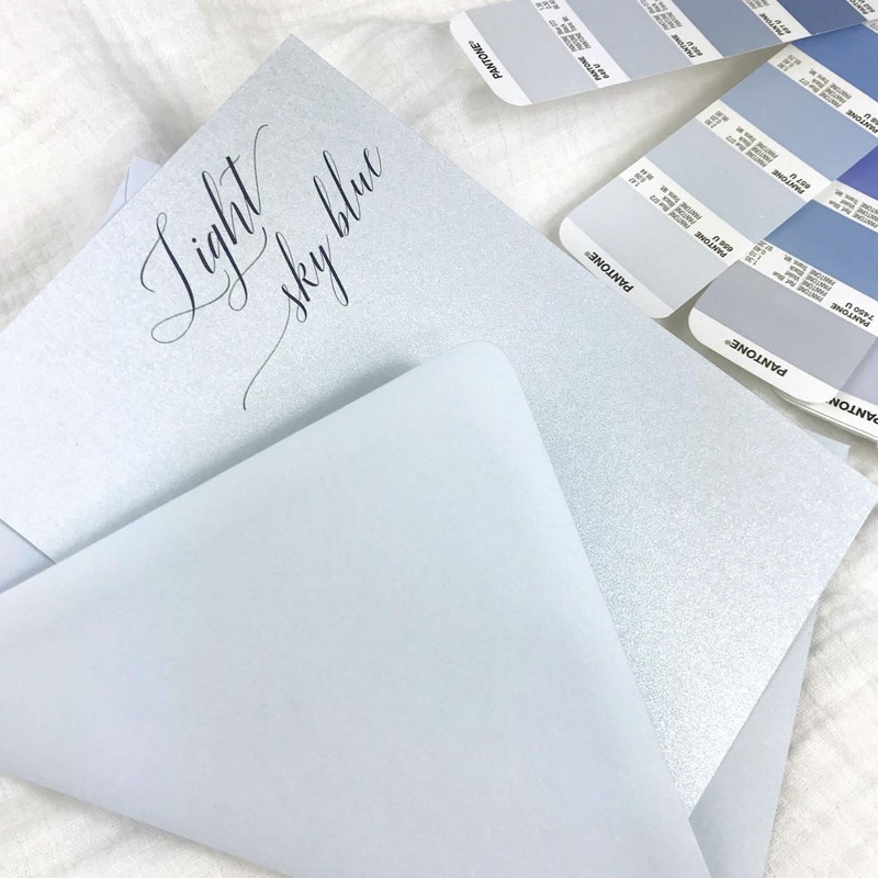 Generic A7.5 Light Sky Blue Invitation Envelopes | 5.5 x