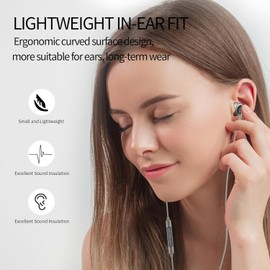 Soundmagic E80D - In Ear Isolating USB-C High Definition Earphones with Integrated DAC and Microphone for Apple and Android Devices - Gunmetal