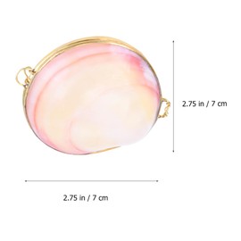 2pcs Pink Modern Shell Ring Holder, Collectible Jewelry Dish for Decoration, Table Top, Unisex-Adults