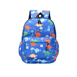 VReder Toddler Boys Girl Kids Backpack, Mini Dinosaur Bag Kindergarten Canvas Rucksack, School Bag Holiday Travel Bookbag Outdoor Daypack for 3-7 Year Old (Blue)