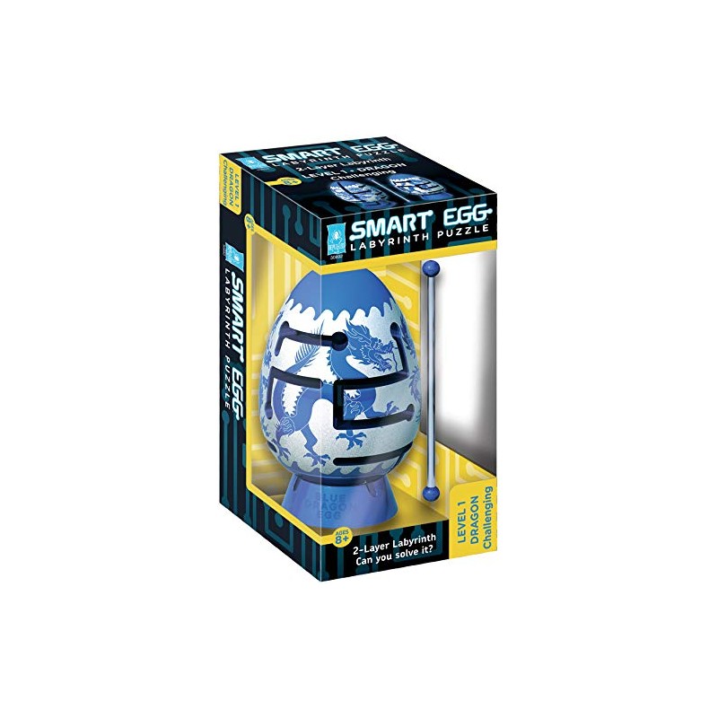 BLUE DRAGON 2-Layer Smart Egg Labyrinth Puzzle (Challenging)