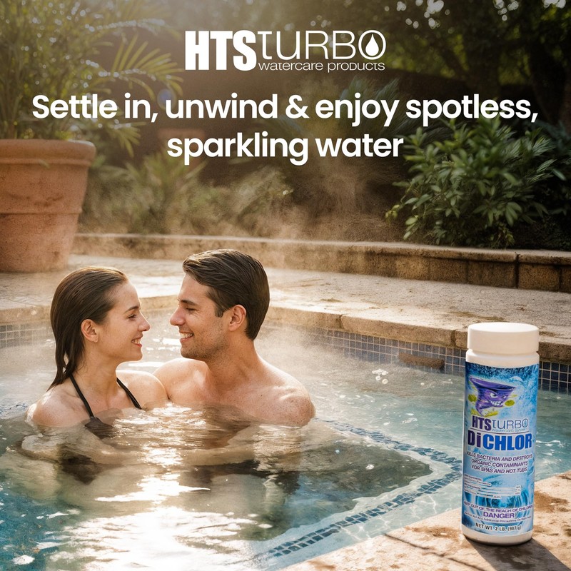 HTS Turbo Chlorine Granules for Hot Tubs and Spa -