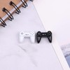 2Pcs Black Dollhouse Model Gamepad Model Gamepad Dollhouse Wireless Game