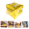 KOMBIUDA 5pcs Cube Foil Balloons for Game Night Party Decorations