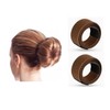 2x Glamza Women's Magic Hair Bun Snap Styling Donut Former,