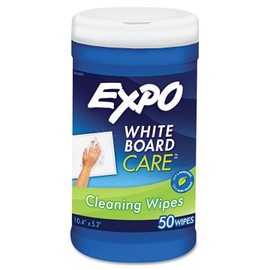 Expo Marker Board Towlettes - Reusable, Pre Moistened - White - Cloth