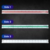 Bocianelli Scale Ruler 30 cm Plastic Triangular Scale Ruler 1:20