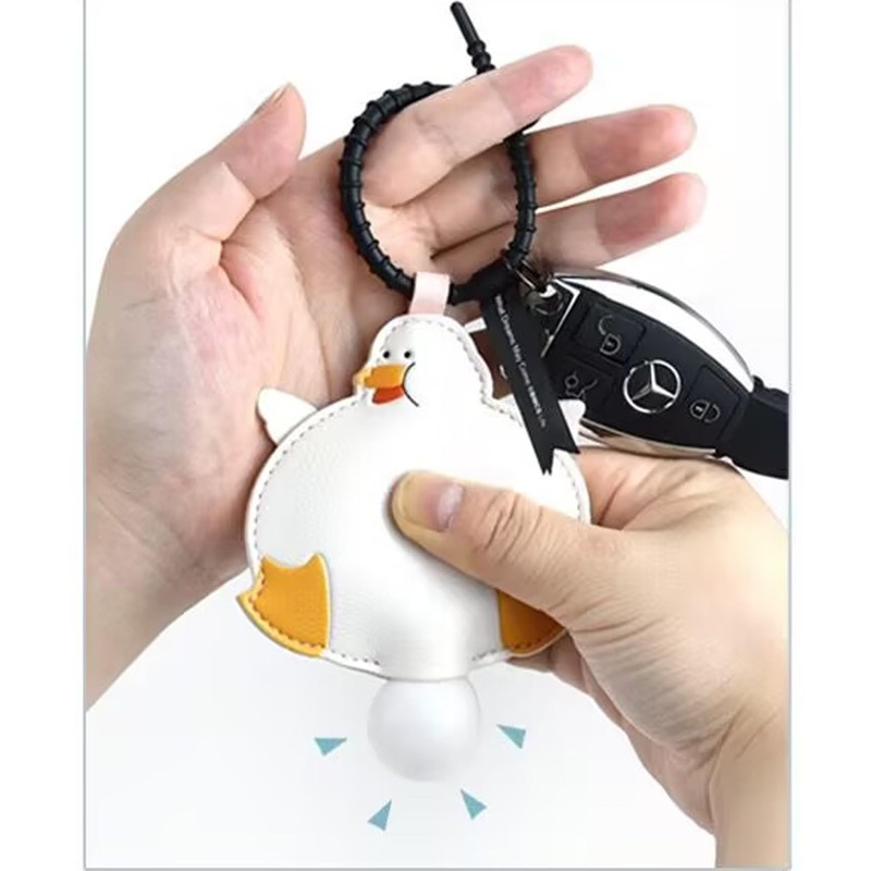 [LeChengMM] Keychain Super Funny Decompression Idea Bubble Blowing Cartoon Keychain,
