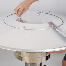 Two Piece Tall Patio Heater Replacement Part Repair Pack Mesh Burner Emitter Screen and Circular Heat Reflector Shield for Tall Patio Heaters