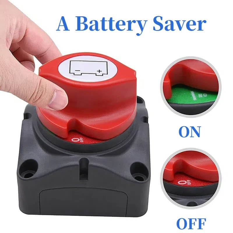 Battery Disconnect Switch, 2PCS 1.65FT 6 AWG Battery Cables with