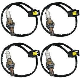 Automotive-leader 4 piezas 234-4587+234-4771 sensor de oxígeno O2 climatizado 1 sensor 2 aguas arriba y abajo para 2004 Jeep Liberty Limited 3.7L 2004 Jeep Liberty Renegade 3.7L 2004 Jeep Liberty Sport 3.7L