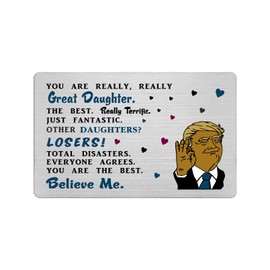 Daughter Funny Card Gifts from Mom Dad - You Are Great Daughter Birthday Mothers Day Graduation Card - Funny Gifts for Adult Girls