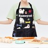 ENSIANTH Samoyed Aprons Samoyed Lover Gifts Samoyed Kitchen Aprons With