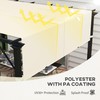 Outsunny 2 PCS 4 x 16ft Pergola Canopy Replacement, UV
