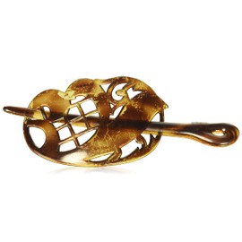 Caravan Open Tortoise Pin Thru Barrette 4-1/4" 1 of Many Multiple Shapes