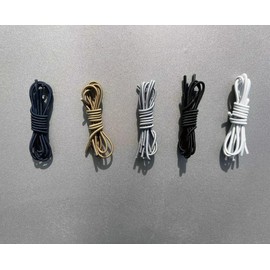 SONSIL Elastic Shoelaces Strings Replacement Laces for Hey Dude Shoes，No-Tie Laces (Two Pairs (Black, 18In)