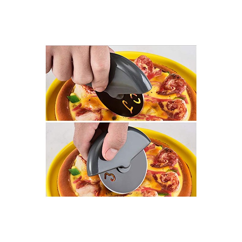 IKAAR 2pcs Pizza Cutter, Pizza Cutter Wheel Hob, Bakery Pizza