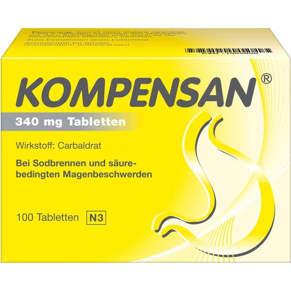 Kompensan Pills 340 mg, 100 Pieces