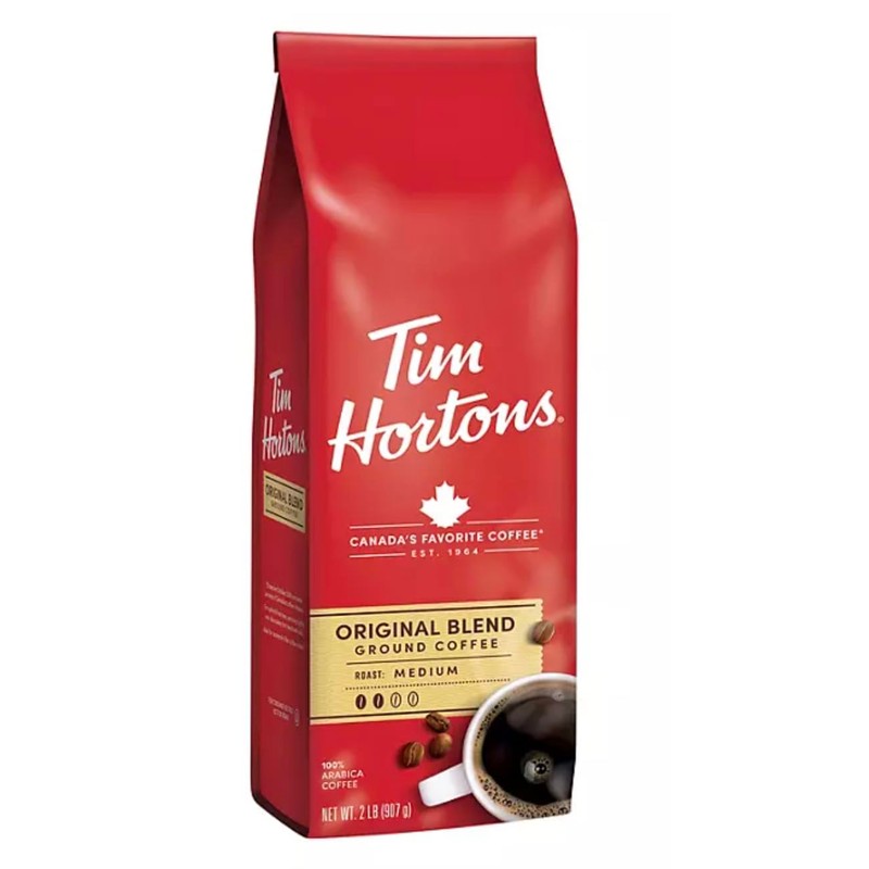 Tims Hortons Original Blend Ground Coffee, Medium Roast, 32 oz.