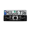 Italy Flag Euro Style Plate and Frame Package - Plate,
