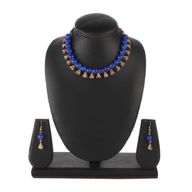 I Jewels - Juego de joyas de perlas chapadas en oro de Bollywood indio (M4124), no aplica