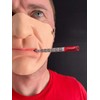 Rubber Johnnies Johnniesfx, THERMOMETER HALF Face MASK, SICK, ILL, HOSPITAL,