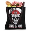 Freedom Is State Of Human Mind Rights Skull Skeleton Brain