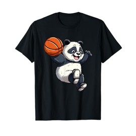 Panda Basketball Player Outfit Slam Dunk For Men Boys T-Shirt