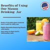 JARMING COLLECTIONS Reusable Freezer Safe Smoothie Cups with Lids and