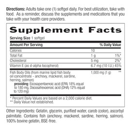 Country Life Omega 3 Fish Body Oils, 50 Sftgls 1000 MG by Country Life                                                                                