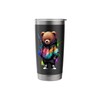Teddy Bear Colorful Hip Hop Music Culture Rap Lover Stainless