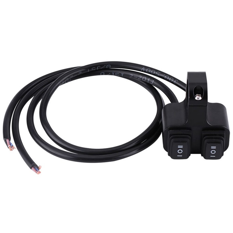 Motorcycle Handlebar Switch, 7/8" 22mm 12V 16A CNC Aluminum Alloy